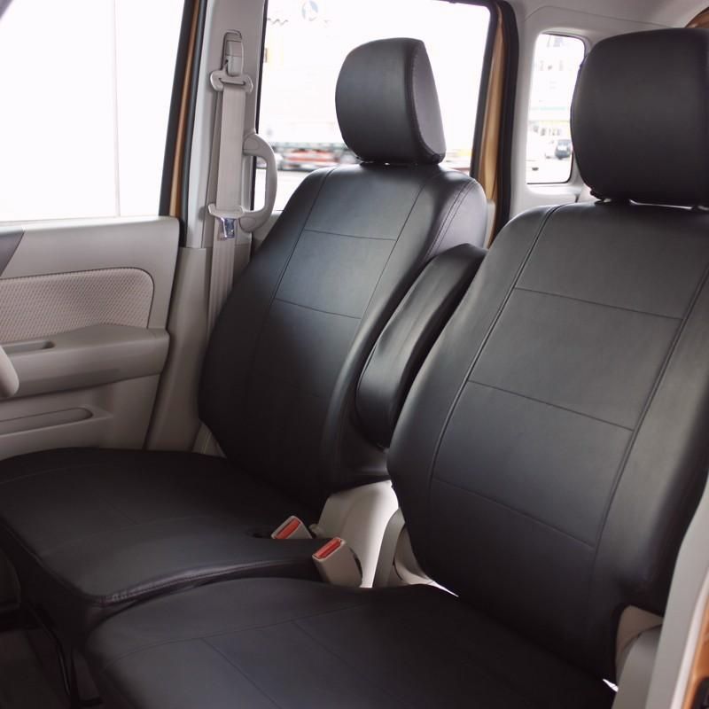 フ ワゴン フ ワゴンカスタム フ ワゴンMM32S シートカバー フェイクレザー ブラック