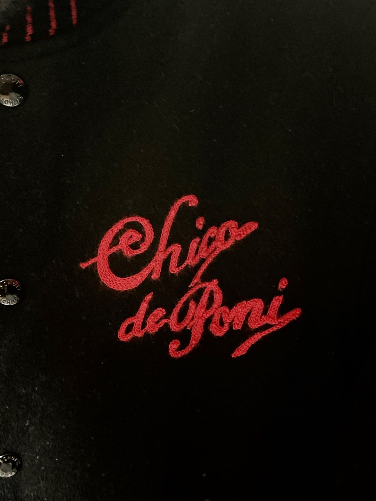 Schott Bros スタジャン M 赤×黒　刺繍 ステッチ schott ショット（種類（コート・ジャケット）スタジャン