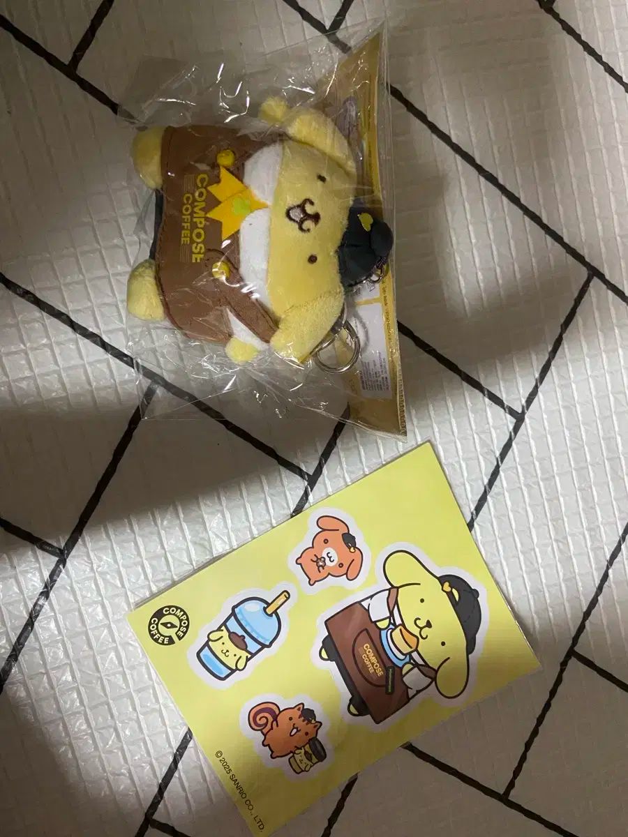 【新作登場，品質保証】 ポムポムプリン COMPOSE キーホルダー ステッカー その他