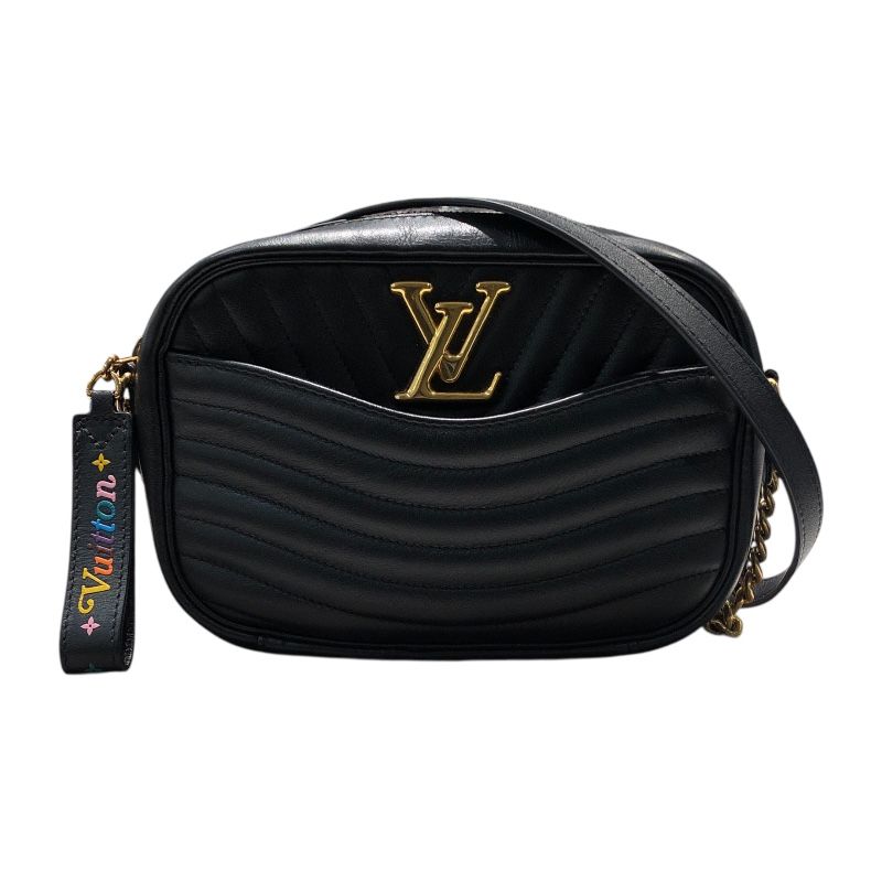 ルイ ヴィトン LOUIS VUITTON ニューウェーブカメラバッグ M53682 ブラック レザー レディース ショルダーバッグ