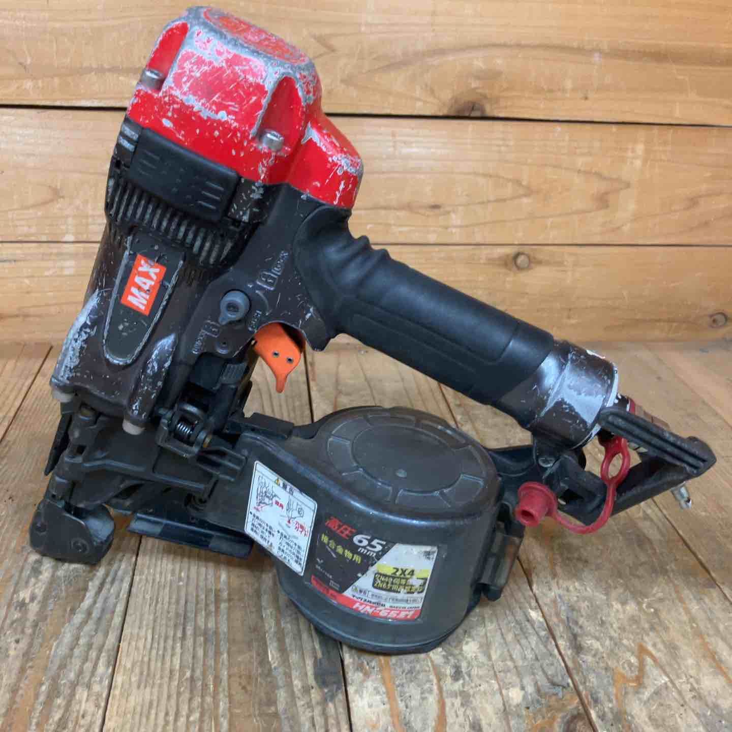 動作良好 マックス MAX 高圧エア釘打ち機 HN-65Z1-G 所沢店