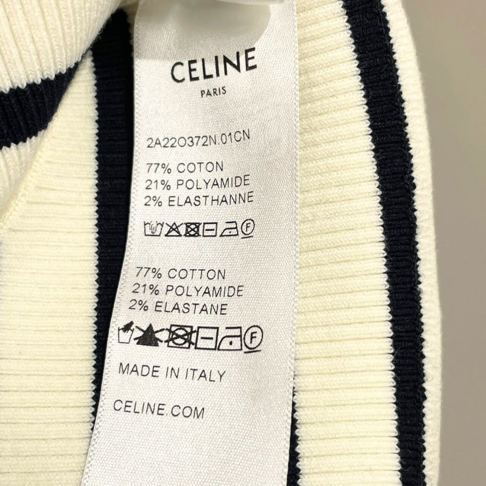 玉津店 新品】CELINE（セリーヌ） ボーダー リブ タンクトップ ブラ