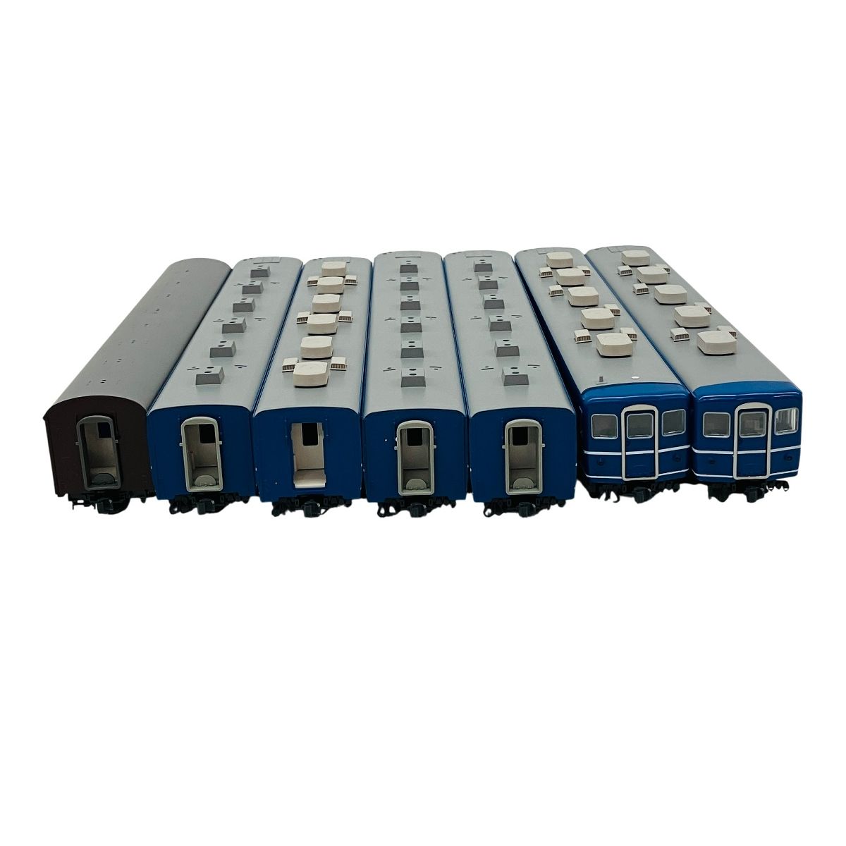 KATO 12系客車7両セット 1-501 オハ12 ×4 1-502 スハフ12 1-503 オハフ13 1-506 スハ43 鉄道模型 カトー ジャンク C10574250