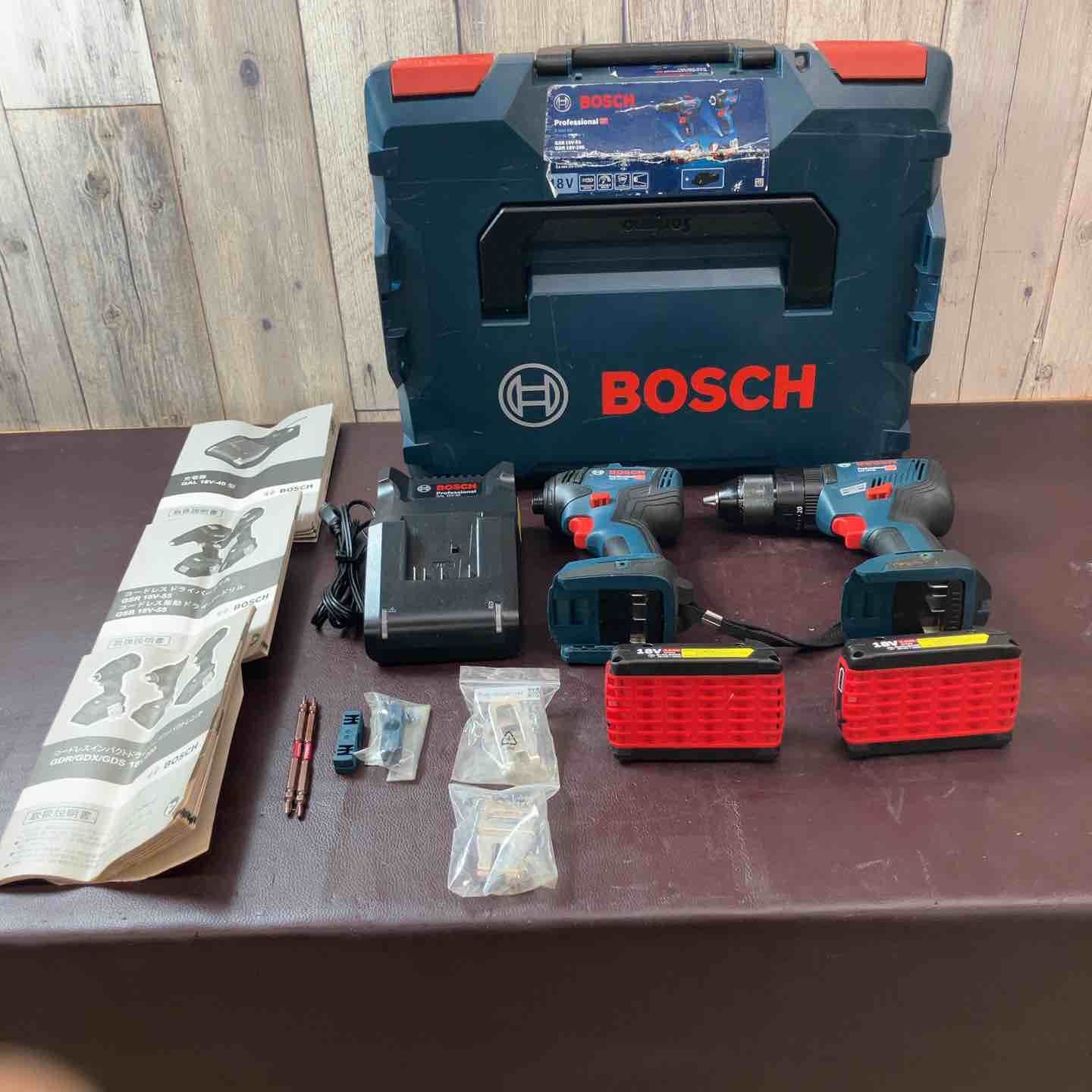 品 ボッシュ BOSHC 18Vインパクトドライバ 振動ドリル コンボ GDR18V-200 GSB18V-55 東大和店