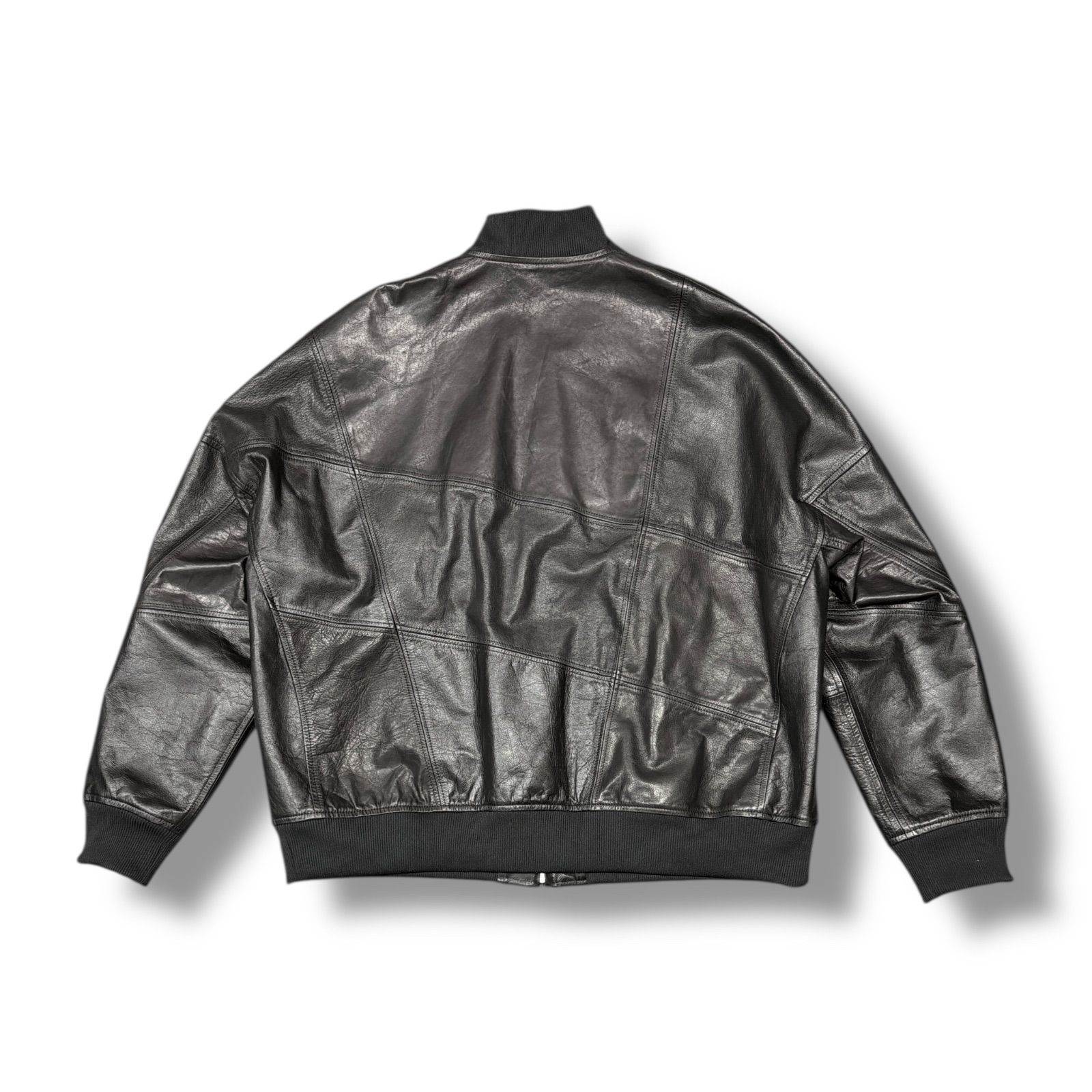 Sulvam 24aw スタジャン　新品 sulvam 24AW Leather Stadium Jacket レザースタジアムジャケット