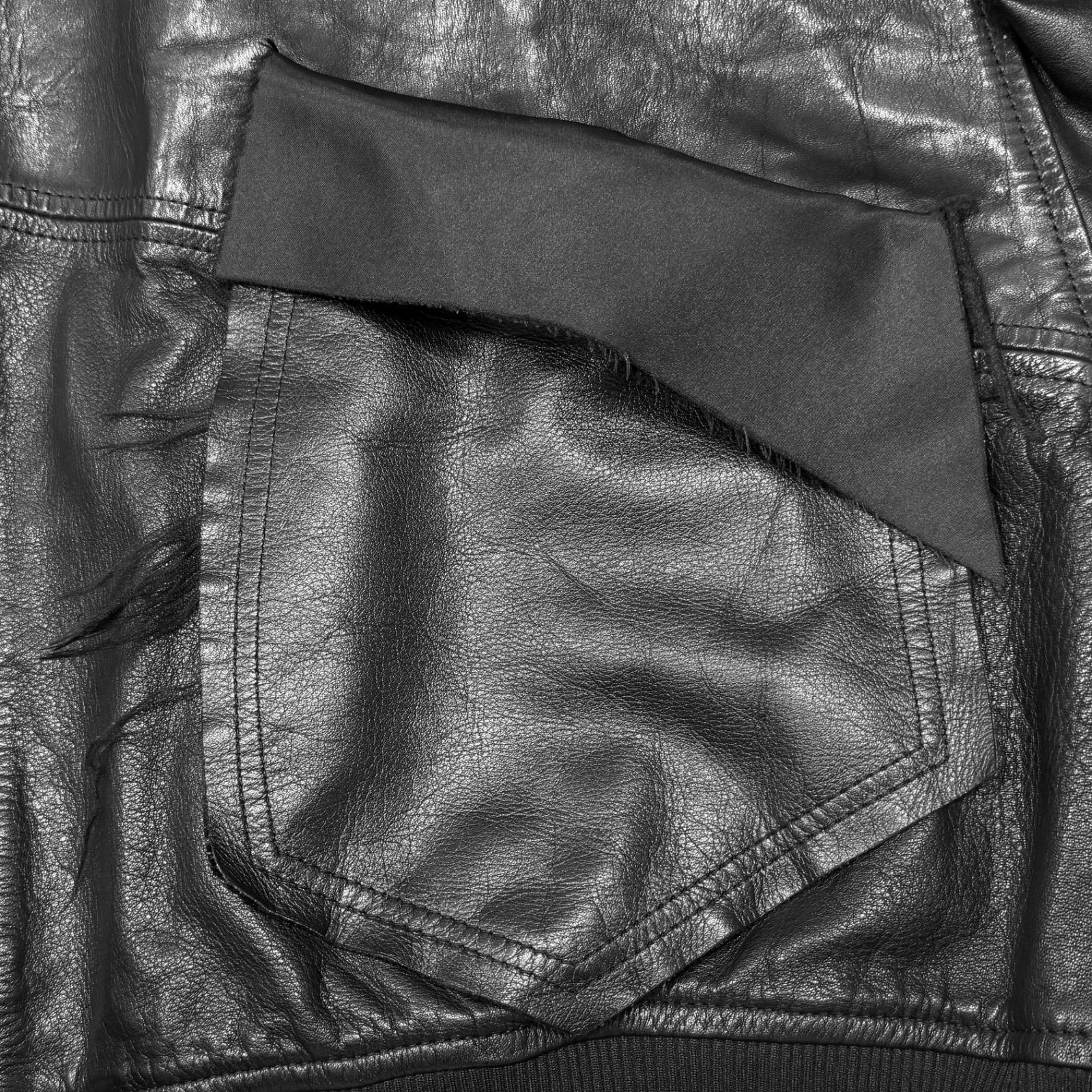 sulvam 24AW Leather Stadium Jacket レザースタジアムジャケット