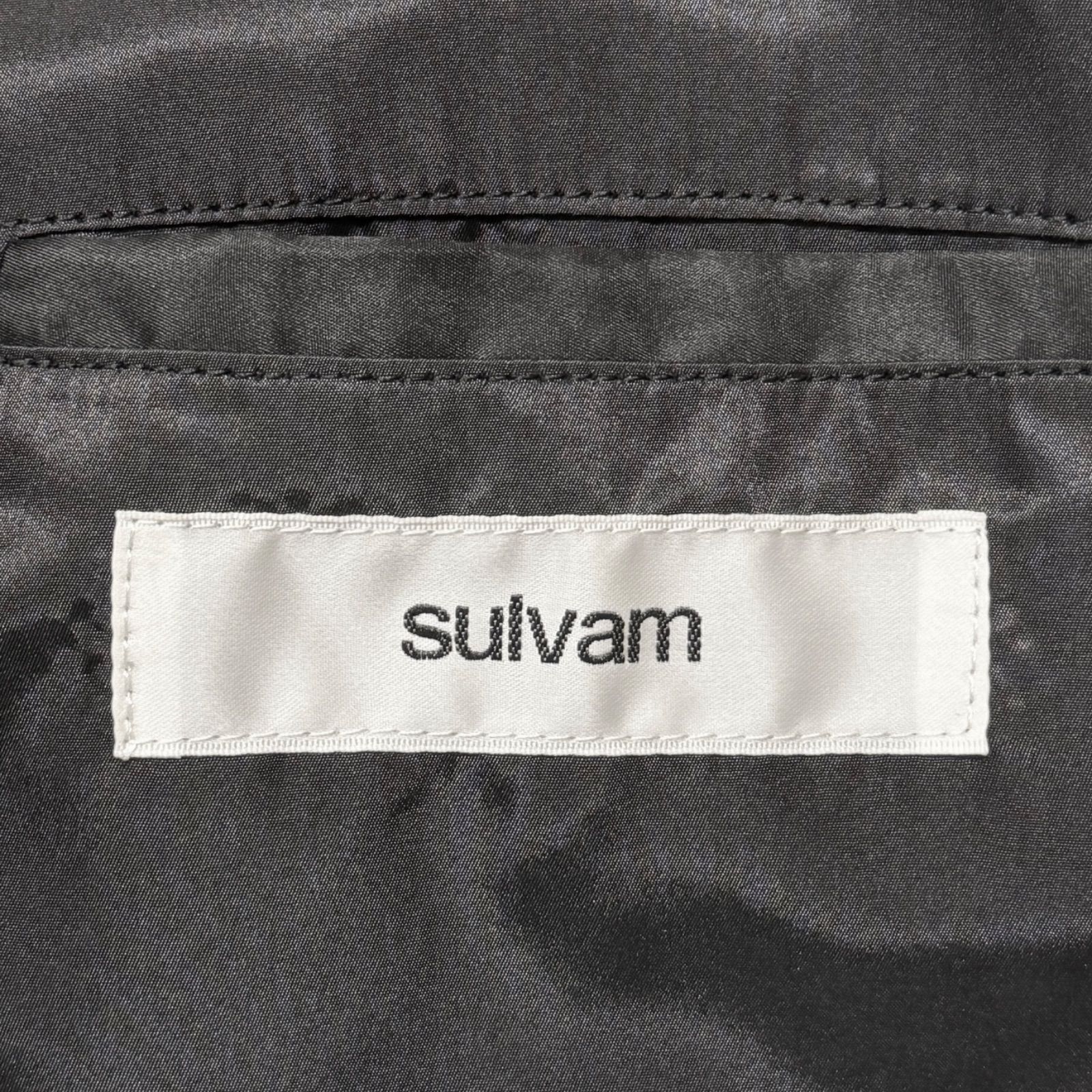 sulvam 24AW Leather Stadium Jacket レザースタジアムジャケット