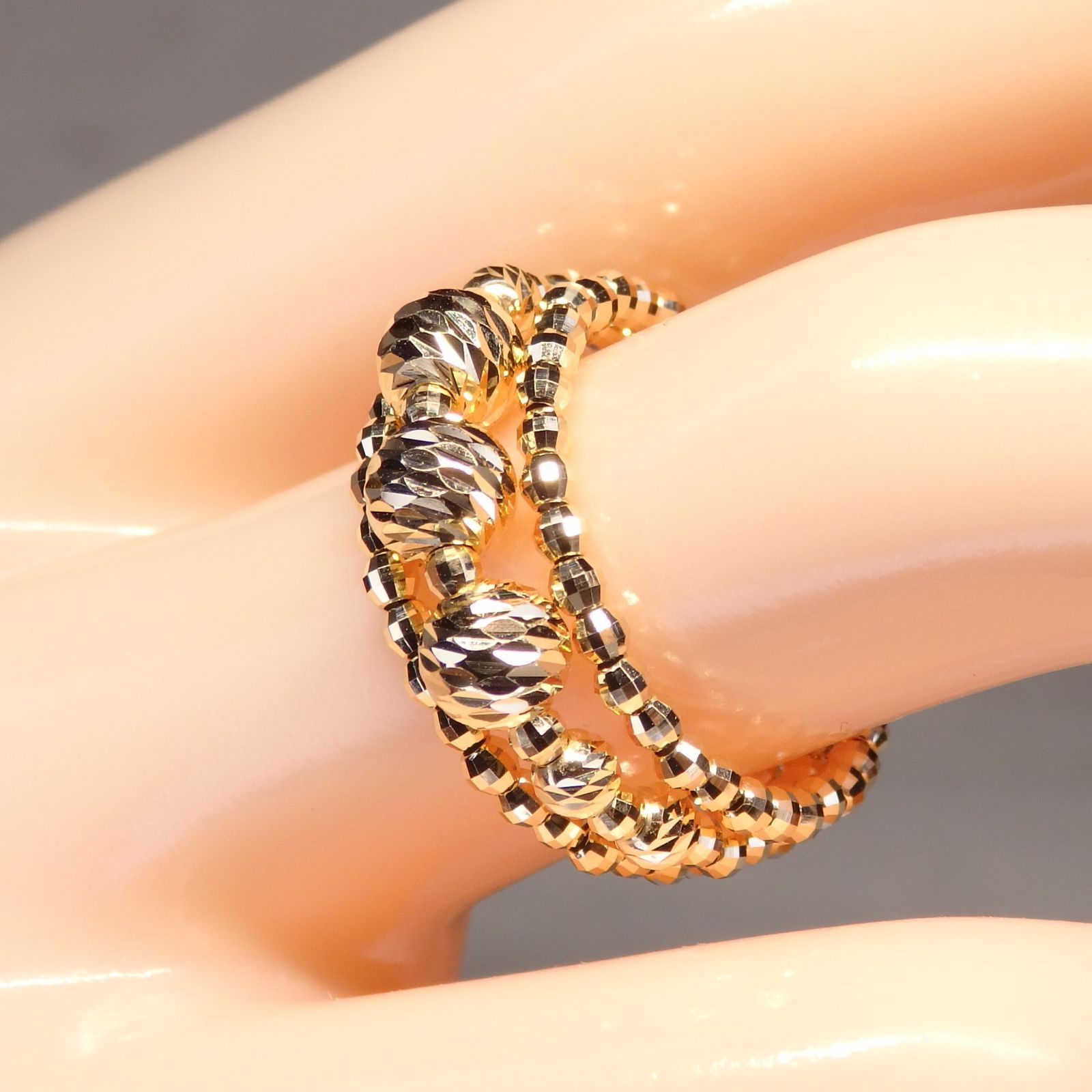 形状記憶リング 3連 Z5761 ゴールドK18 地金 指輪 フリーサイズ 形状記憶リング 3連 Z5761 ゴールドK18 地金 指輪 フリーサイズ リング