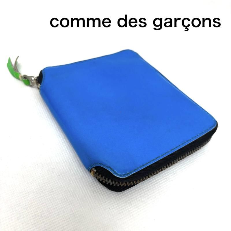 COMME des GARÇONS ウォレット　二つ折り財布 ブルー　青 コムデギャルソン COMME des GARCONS 財布 二つ折り 2つ折り
