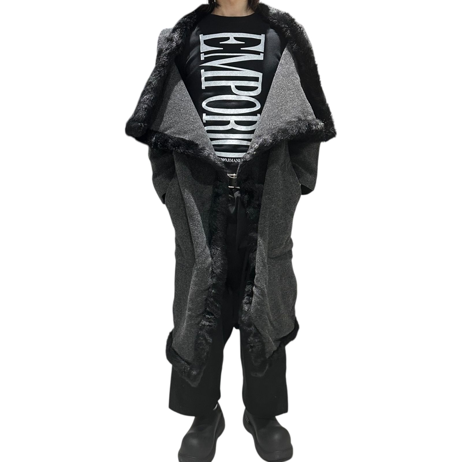 トリココムデギャルソン AD1999 ロングコート チェスターコート 黒 M