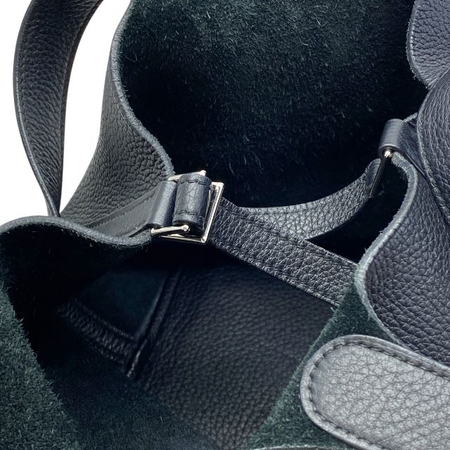 エルメス ピコタン MM ハンドバッグ J刻印 トリヨンクレマンス レザー ブラック シルバー HERMES レディース 人気 定番 感 上品 エレガント NEXPOTALLINN_EU