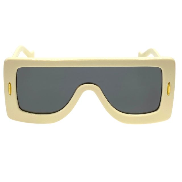 ロエベ LW40104I 25A 122 0 140 チャンキー アナグラム サングラス アイウェア ロゴ クリーム レンズ LOEWE ユニセックス 人気 定番 モード 洗練 感