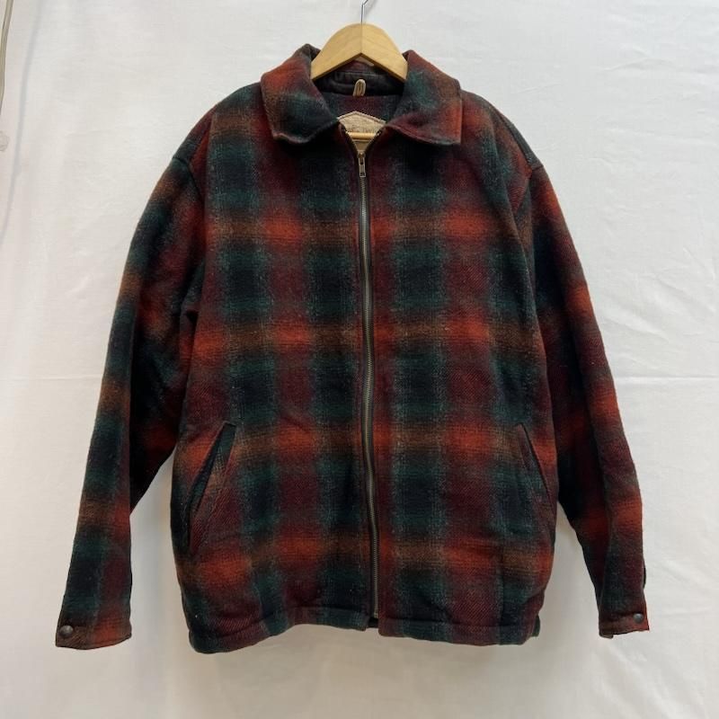 WOOLRICH ウールリッチ ジャケット 上着 ジャンパー ブルゾン 90s オンブレ チェック ウール スポーツジャケット ビンテージ