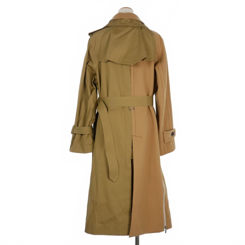 サカイ sacai ドッキングトレンチコート 切替 ロング丈 サイズ2