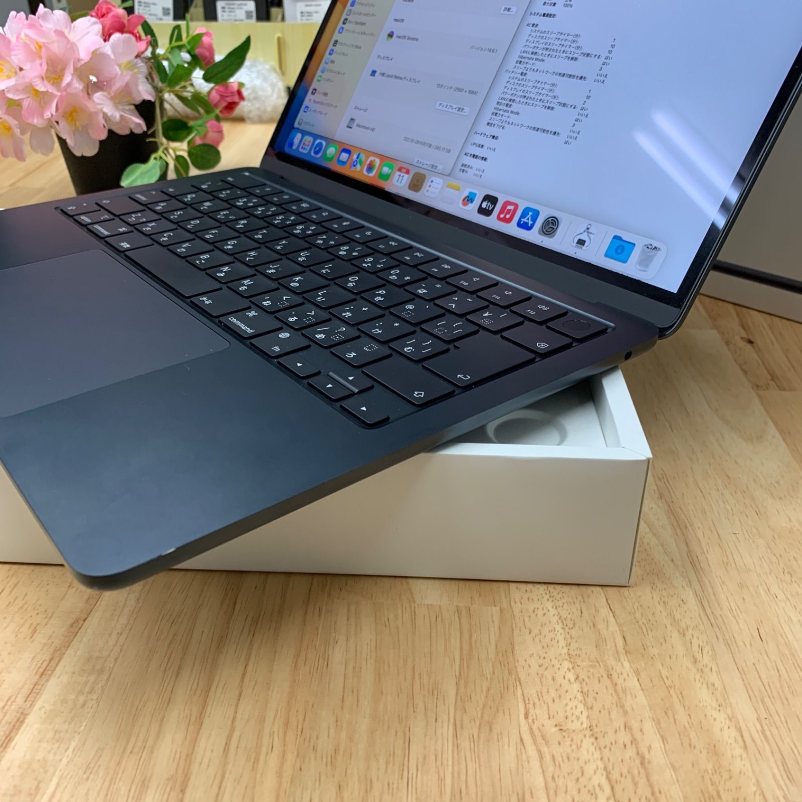  MacBook Air 13 6インチ M 2チップ 256 GB ミッドナイト 91 QHP MacBook本体 ノートPC