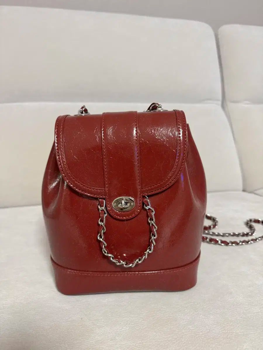 Cardinal Red 下 woo!ah! ウア バッグ バーガンディ DECORATOM_COM_BR