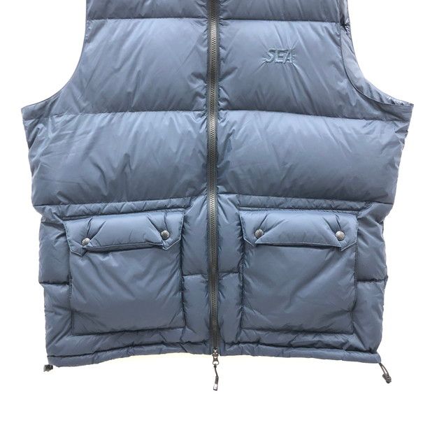 中古品】 WIND AND SEA×TAION VOLUME DOWN VEST ウィンダンシー x
