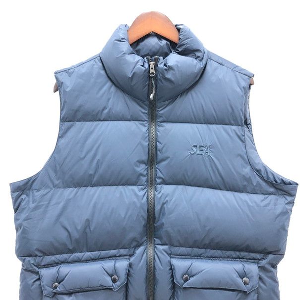 中古品】 WIND AND SEA×TAION VOLUME DOWN VEST ウィンダンシー x