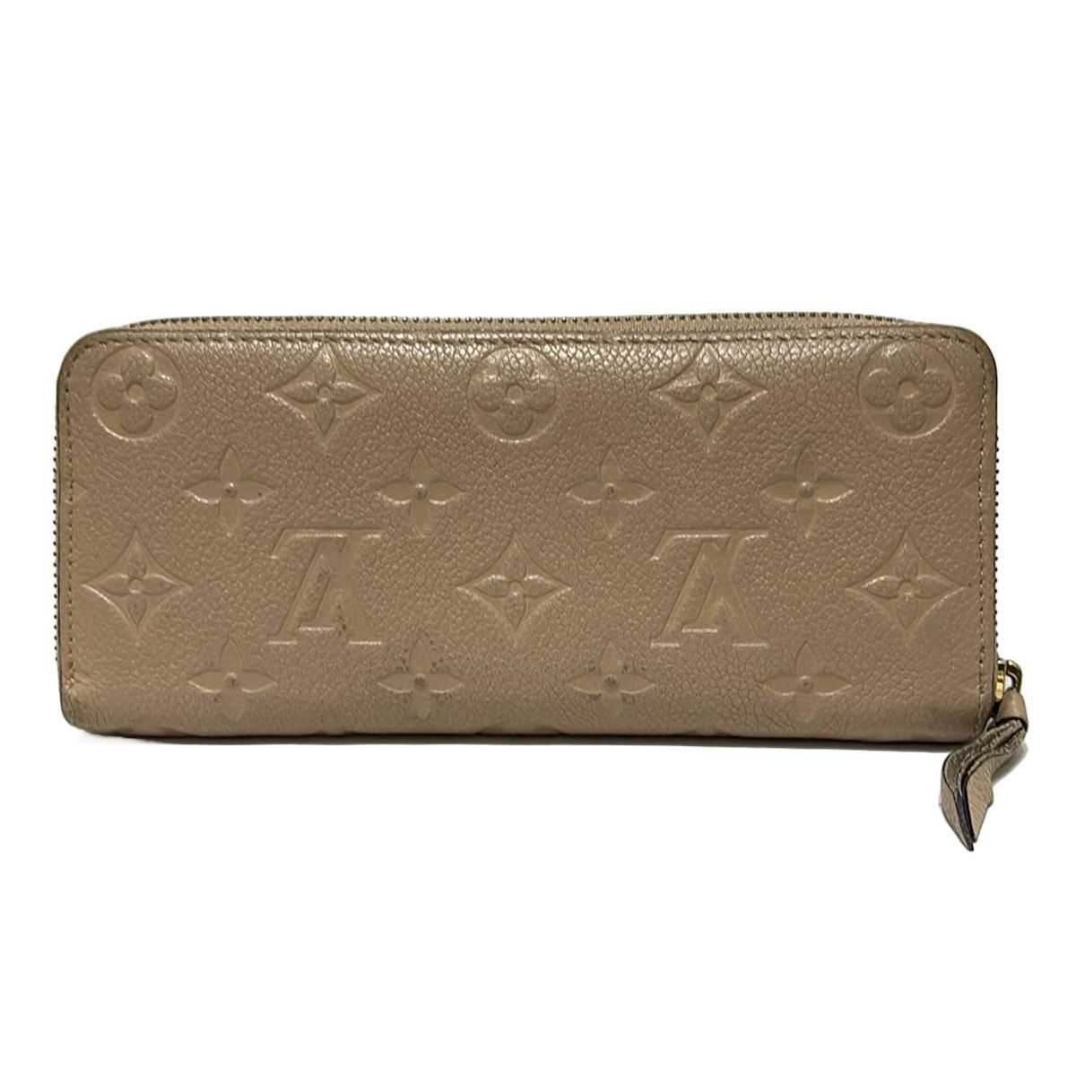 LOUIS VUITTON ルイヴィトン 長財布 モノグラム アンプラント ポルトフォイユクレマンス M60173 デュンヌ レザー