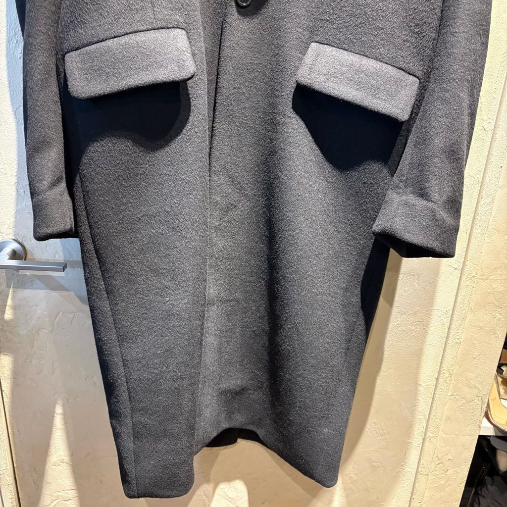 entire studios エンタイアスタジオ 24AW BASILICA COAT ウールコート ES2420 ブラック size S 代官山A11 KANDAIZUMI_COM