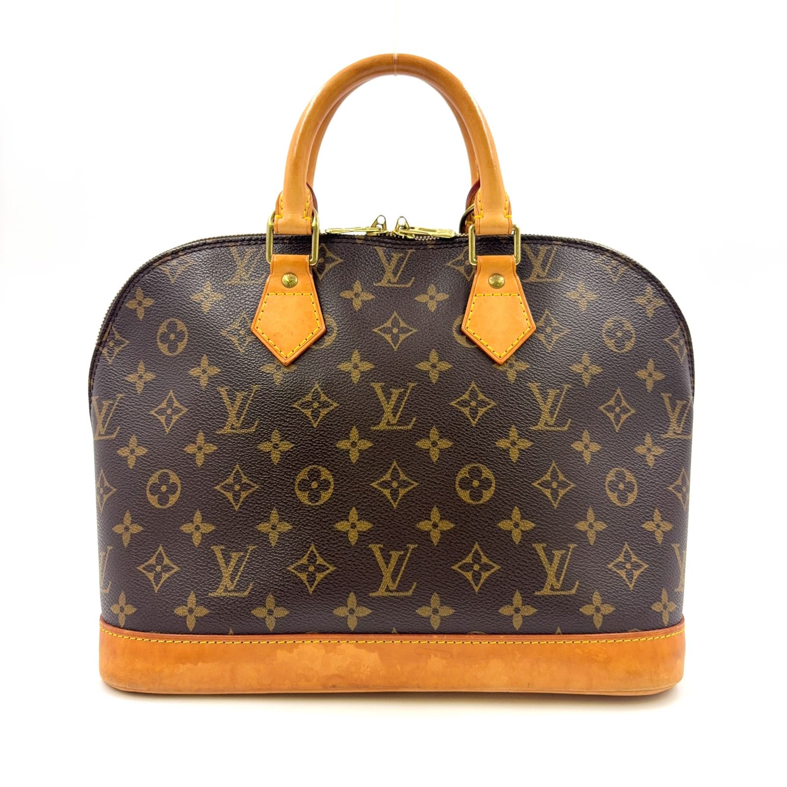 ルイヴィトン M51130 アルマ PM モノグラム ハンドバッグ PVCレザー LOUIS VUITTON アルマPM モノグラム モノグラム レザー×PVC ブラウン