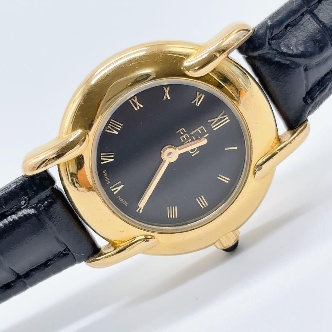 86A 稼働品 購入 FENDI フェンディ ゴールド レディース 腕時計