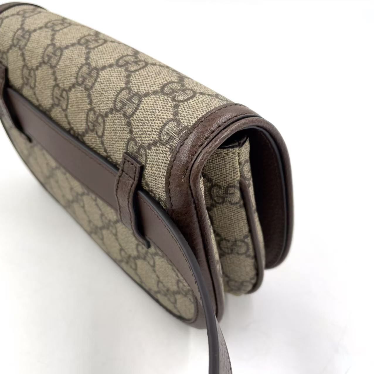 ベルトバッグ レザー×キャンバス