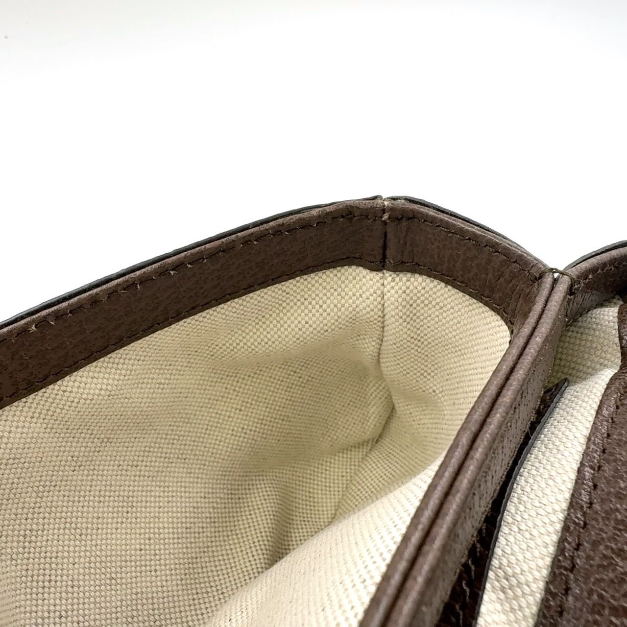 GUCCI GGスプリーム ベルトバッグ レザー×キャンバス ブラウン ボディバッグ ゴールド 703302 DECORATOM_COM_BR