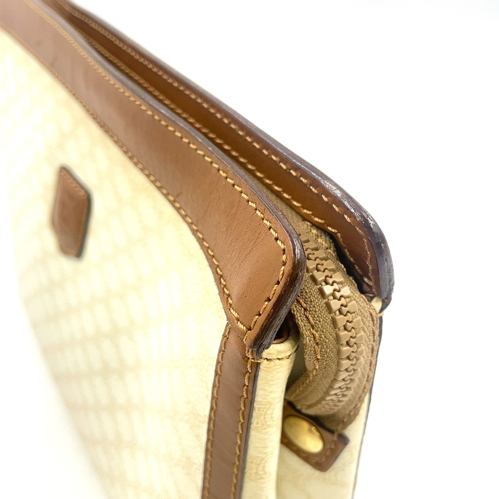 マカダム柄 レザー×PVC