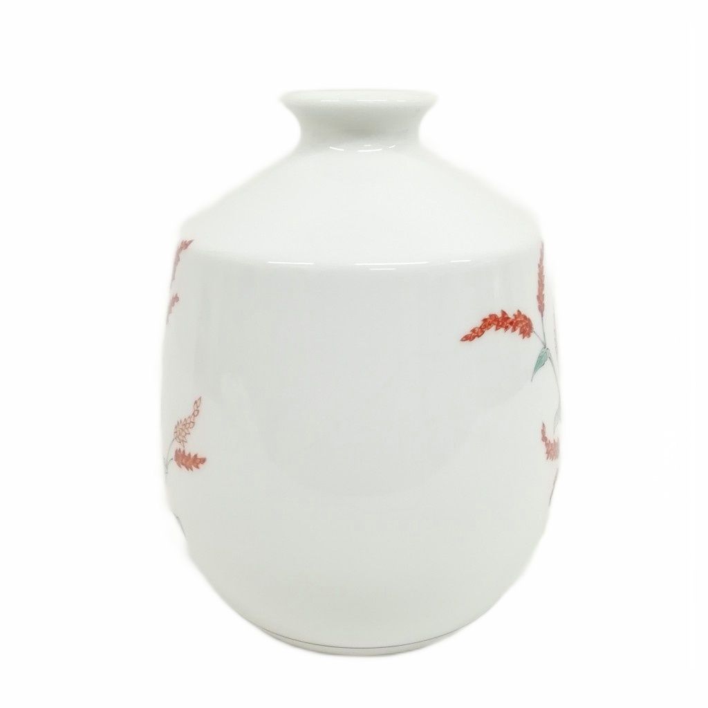 十四代 柿右衛門 ストア 錦 華文 花瓶 花器 共箱つき 美品 十四代 柿右