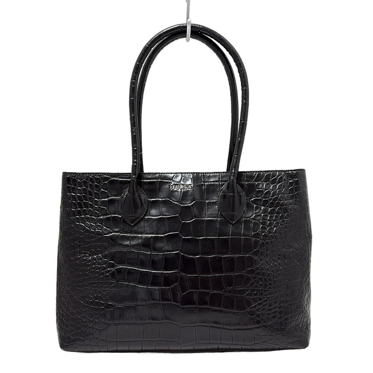 【ララさま】FURLA トートバッグ 黒 レザー フルラ トートバッグ ハンドバッグ リンダ ブラック レディース FURLA