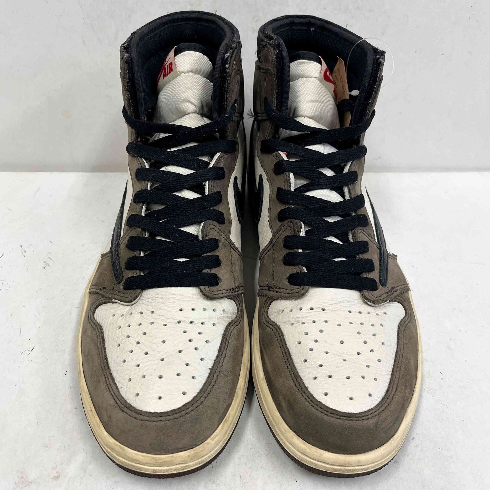US10】 AIR JORDAN 1 HIGH OG TS SP TRAVIS SCOTT CD4487-100 【中古 