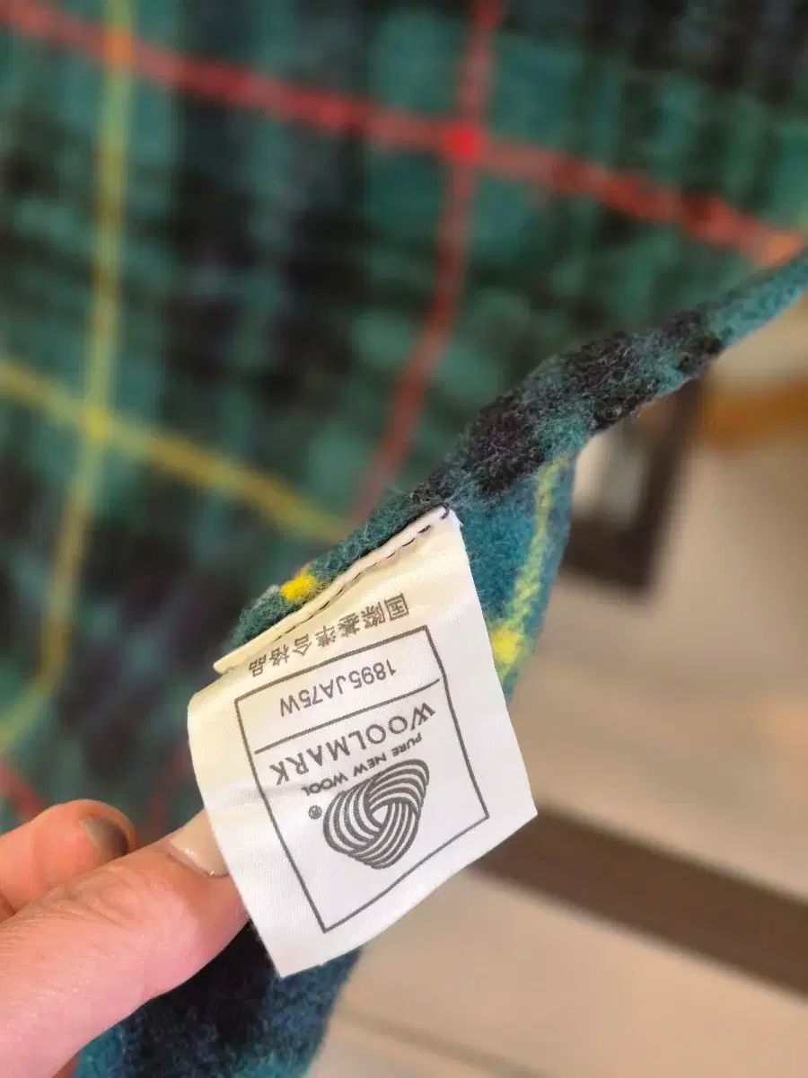 ラルフローレン グリーン タータンチェック ブランケット/マフラー