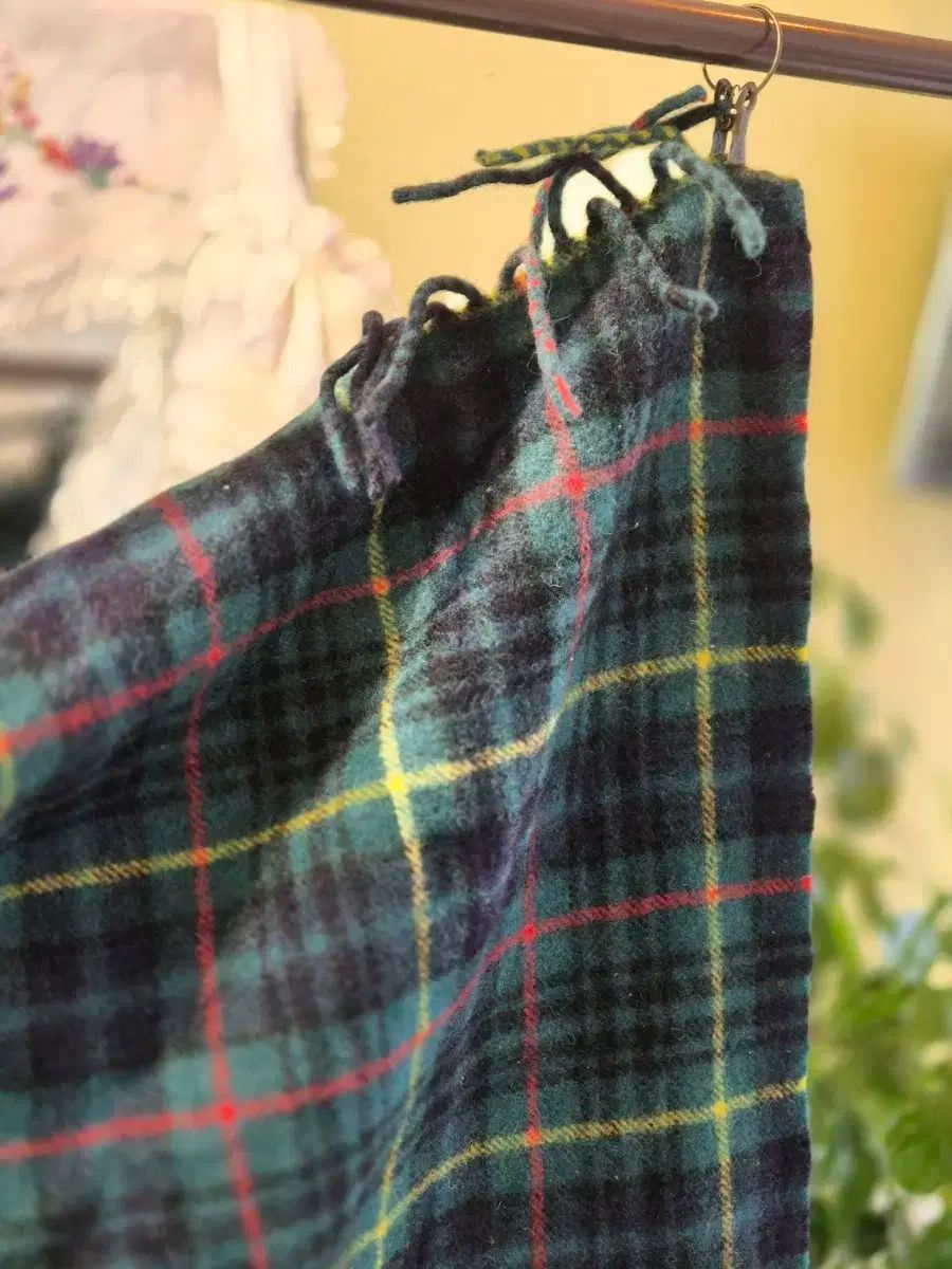 ラルフローレン グリーン タータンチェック ブランケット/マフラー