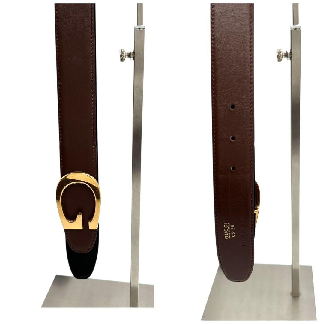グッチ ベルト 茶 ブラウン インターロッキングG Gロゴバックル PX-3