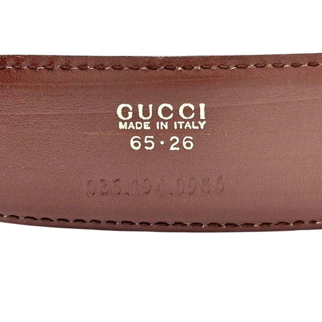 グッチ ベルト 茶 ブラウン インターロッキングG Gロゴバックル PX-3