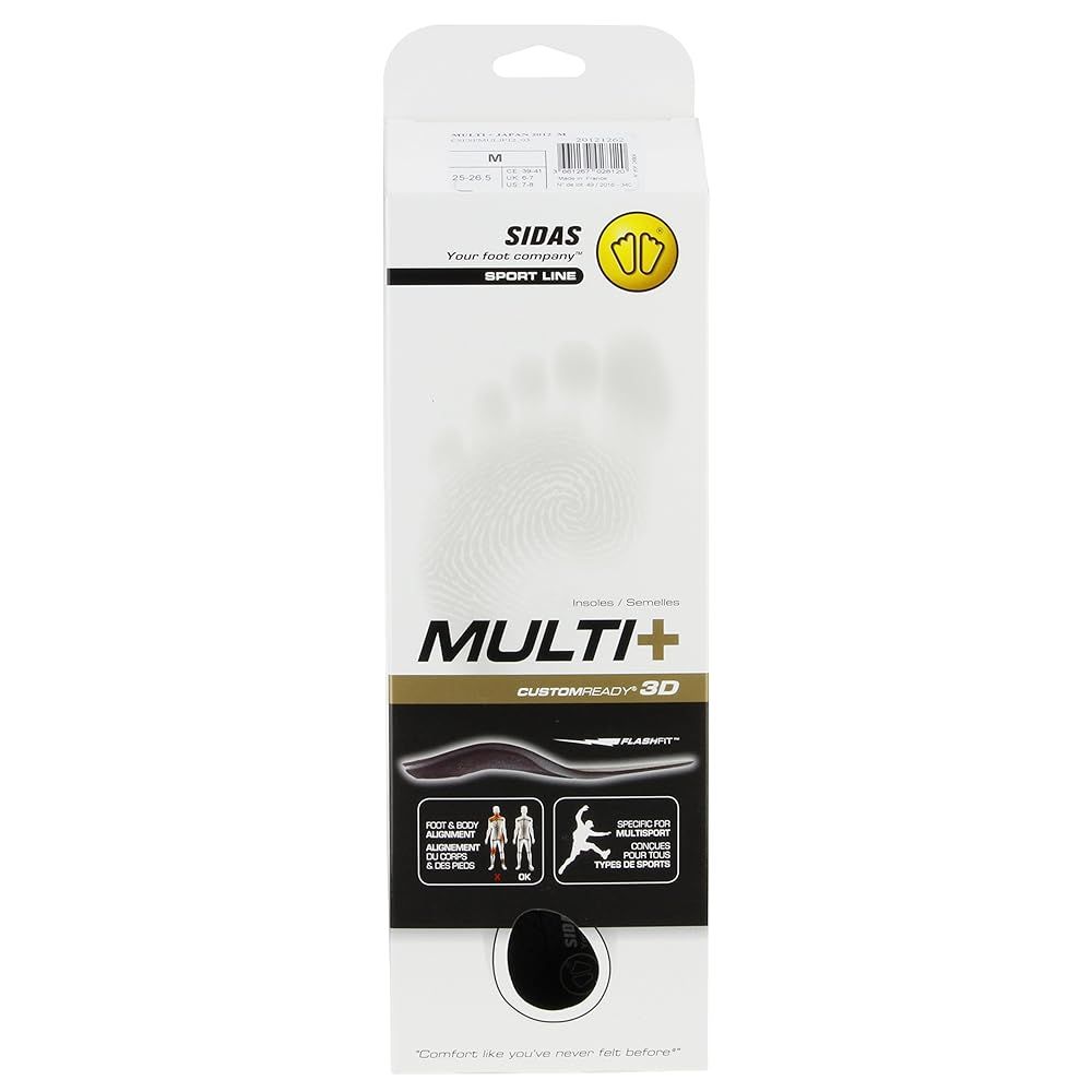 SIDAS シダス インソール オールラウンドタイプ マルチプラス M 20121262 ブラック M 25.0cm-26.5cm OLIVEOS_COM_TR