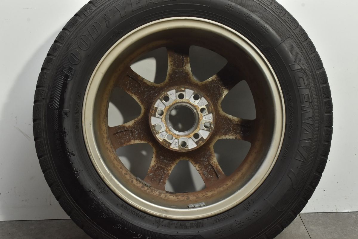  マルチPCD Weds G Mach 15 in 6 J 43 PCD 100 114 3 グッドイヤー アイスナビ７ 195 65 R セレナ プリウス ノア ヴォクシー インプレッサ 15インチ タイヤ ホイールセット