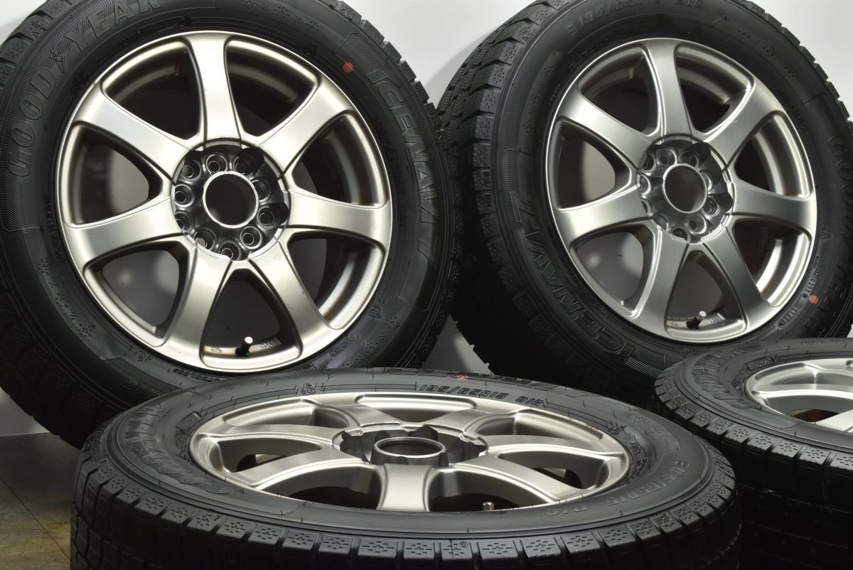 マルチPCD Weds G Mach 15 in 6 J 43 PCD 100 114 3 グッドイヤー アイスナビ７ 195 65 R セレナ プリウス ノア ヴォクシー インプレッサ