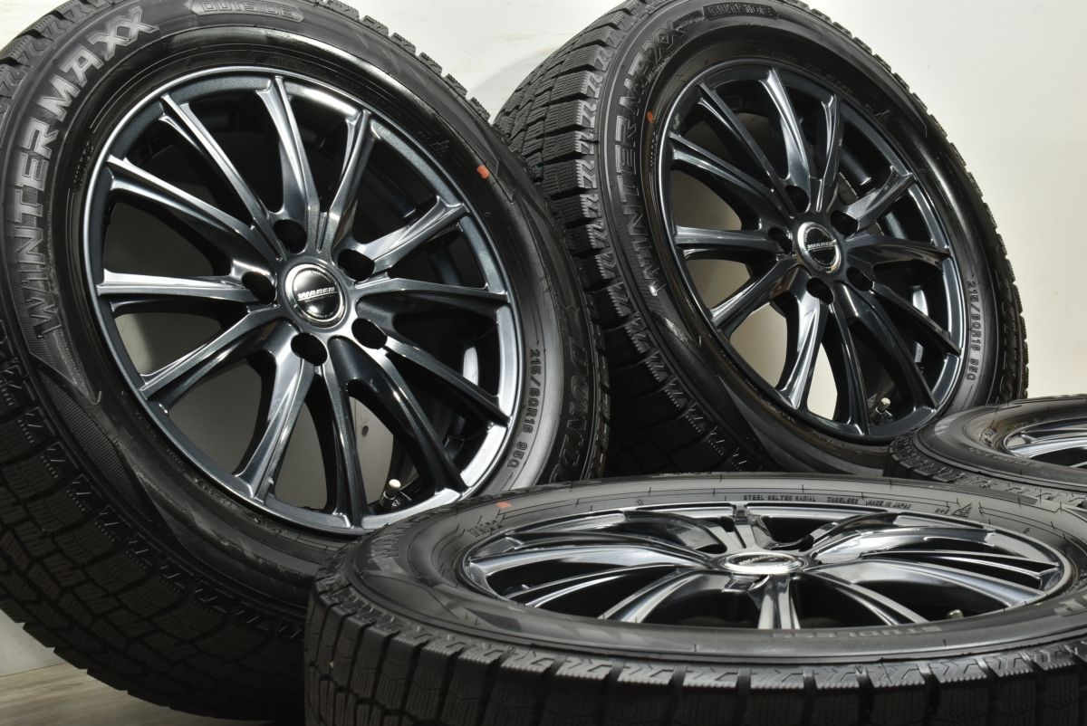 超バリ溝 WAREN 16 in 6 5 J 53 PCD 114 3 ダンロップ ウィンターマックス WM 02 215 60 R クラウン エスティマ オデッセイ ヴェゼル