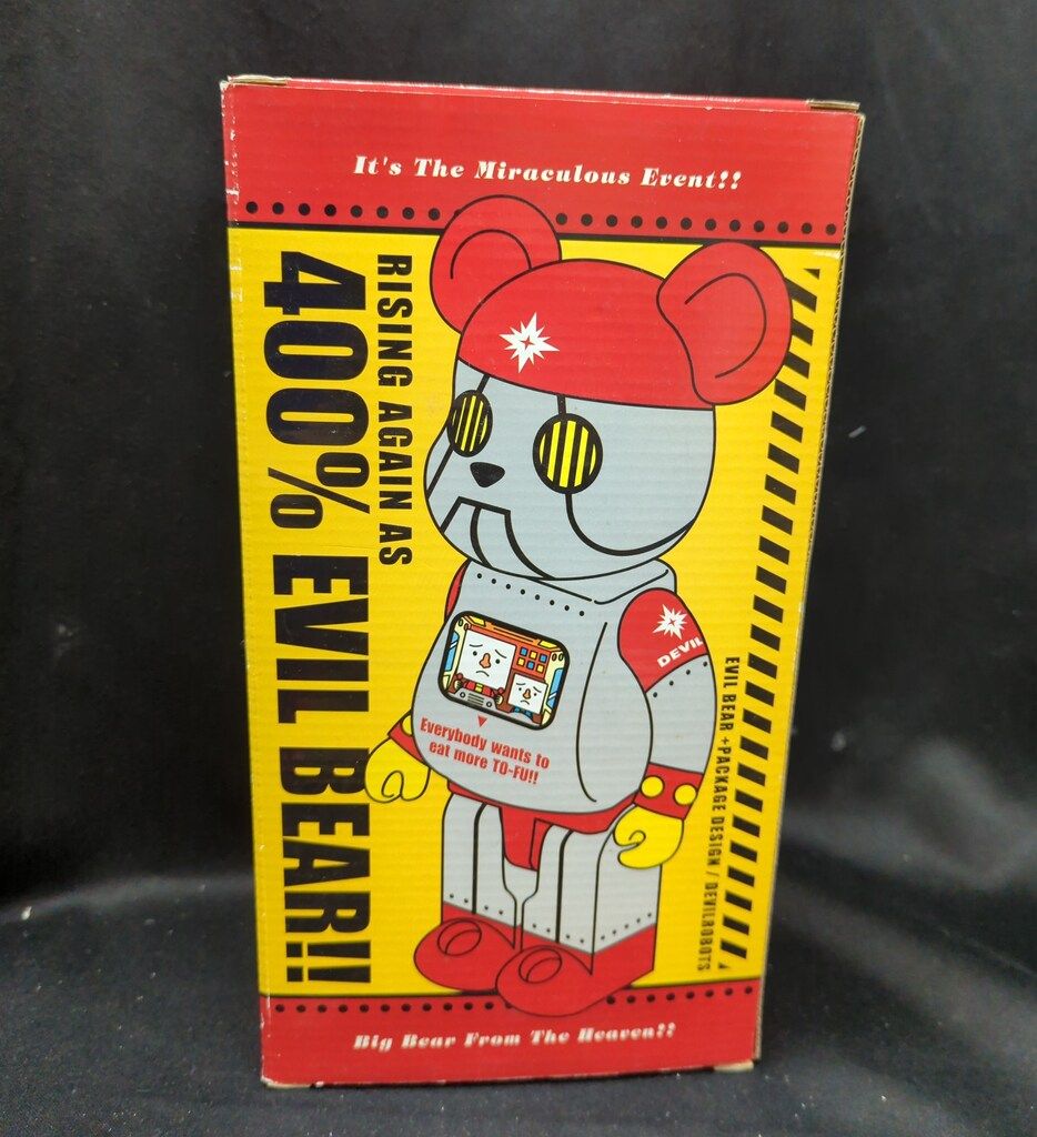 MEDICOMTOY BE RBRICK DEVILROBOTS EVIL BEAR 400 400