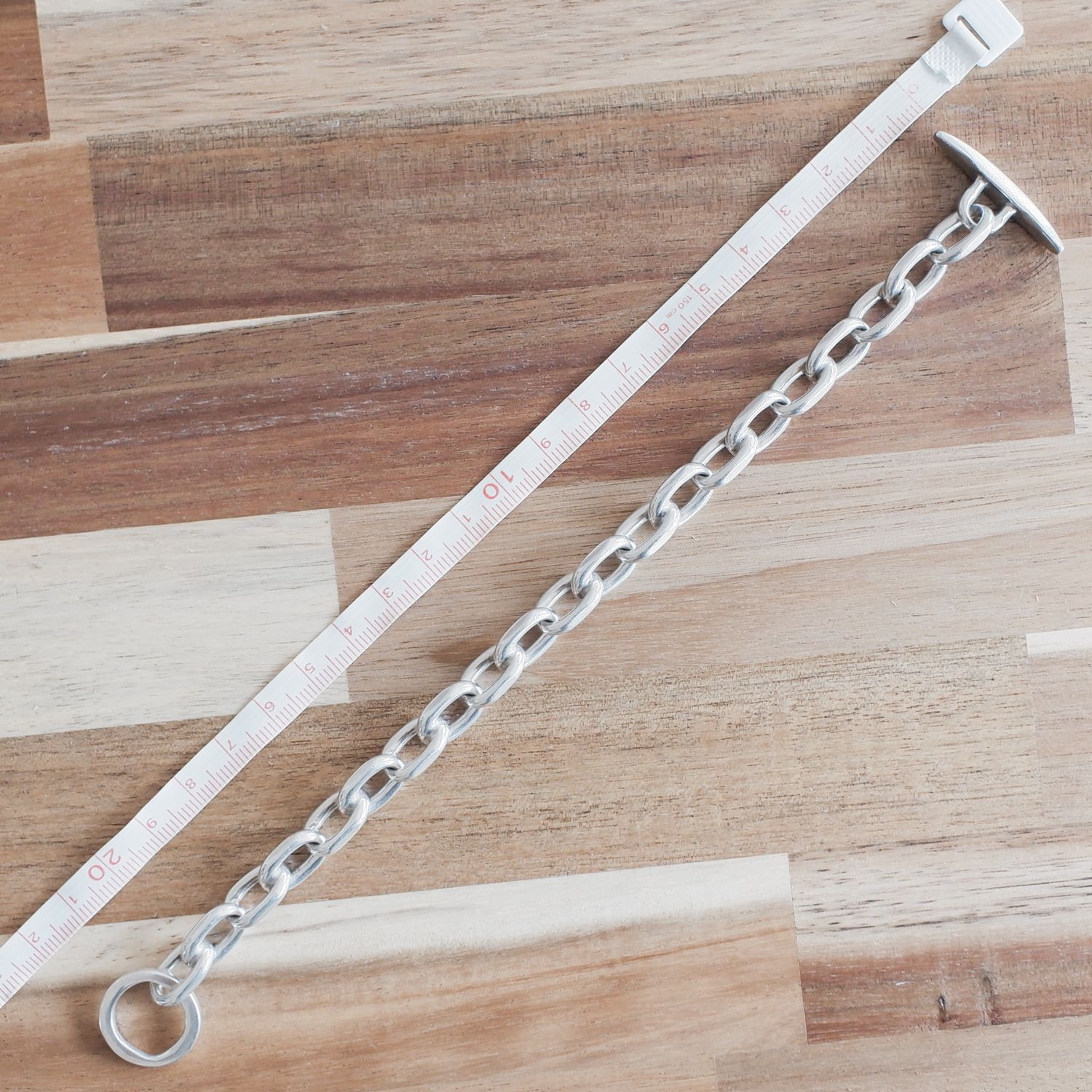 デンマーク製 Randers Sølvvarefabrik 1960年代 ヴィンテージ シルバーアンカーチェーンブレスレット m291 WWW_SHINETEETH_COM