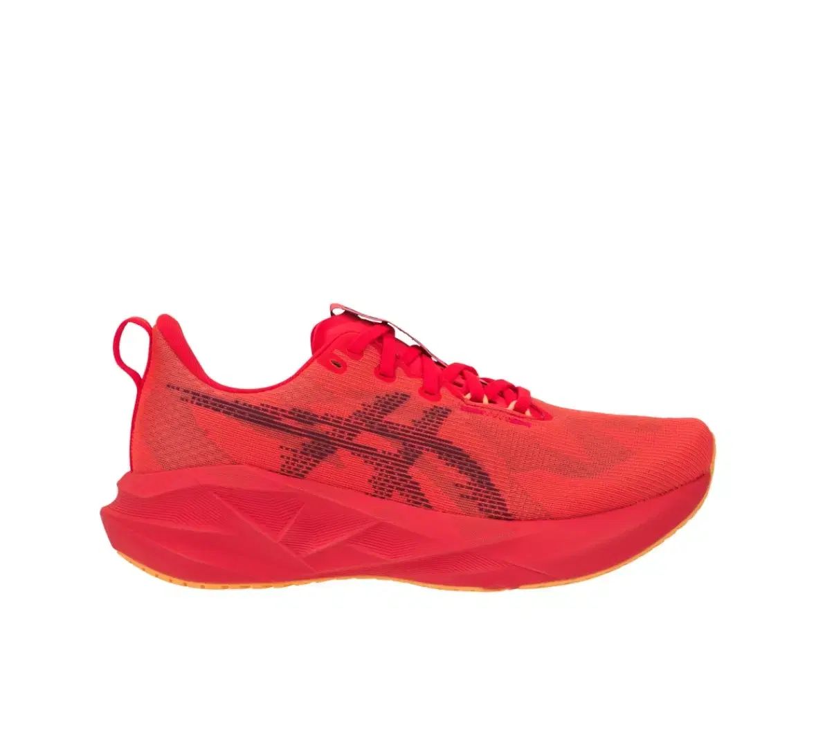 アシックス ノヴァブラスト5 フラッシュレッド 江戸パープル 270