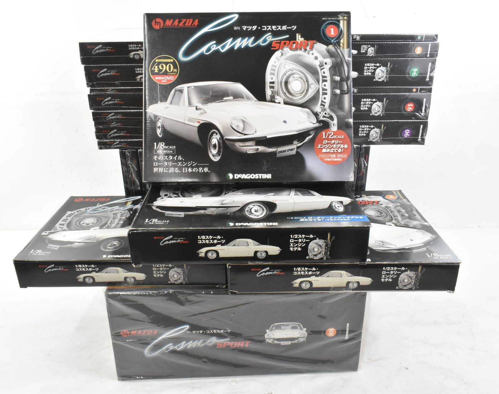未組立 デアゴスティーニ マツダ コスモスポーツ 1-100巻 ロータリーエンジン 1 8スケール 模型 ホビー ITNYEDGXZ7FS-A70-byebye