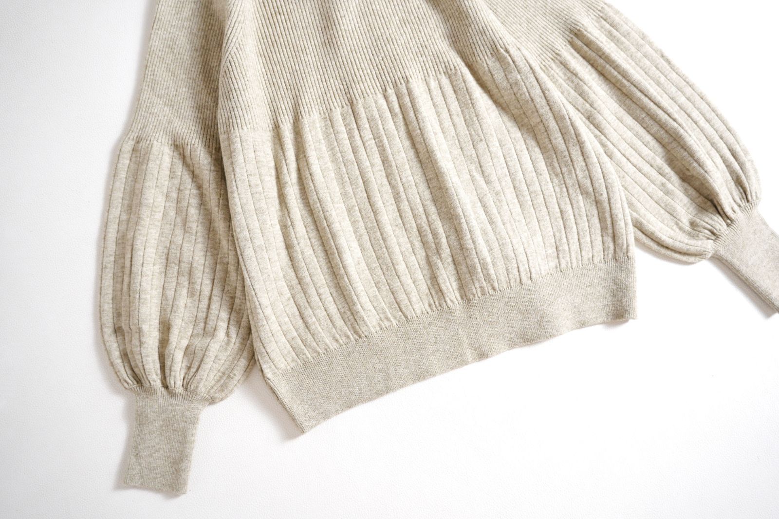 イエナ ボウタイリブニット ベージュ 新品 IENA 【公式通販】