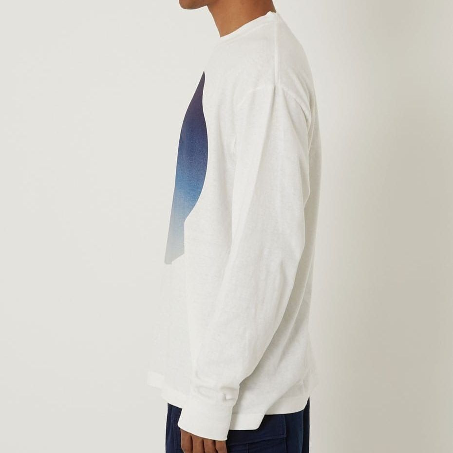 BLUE JAPAN ムライトテンジク オオマルグラデーション ロングスリーブTシャツ サイズXL 綿 商品番号 1006387 MADE IN 管理番号 759