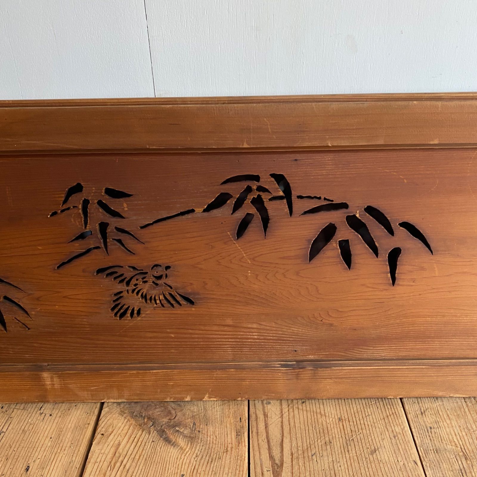 4枚セット アンティーク 欄間 木彫り 古建具 古民家 リノベーション