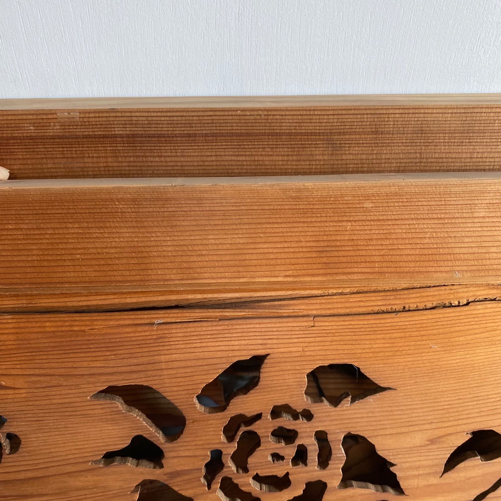 4枚セット アンティーク 欄間 木彫り 古建具 古民家 リノベーション