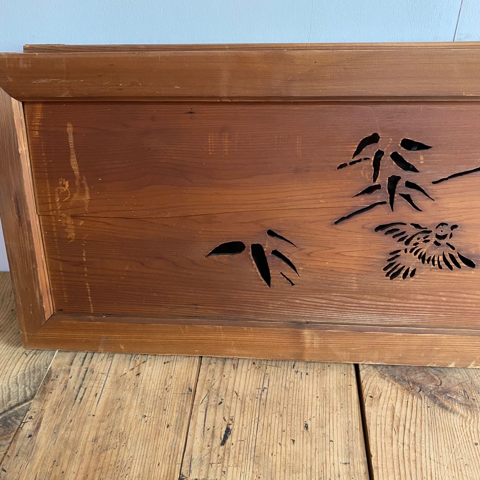 4枚セット アンティーク 欄間 木彫り 古建具 古民家 リノベーション