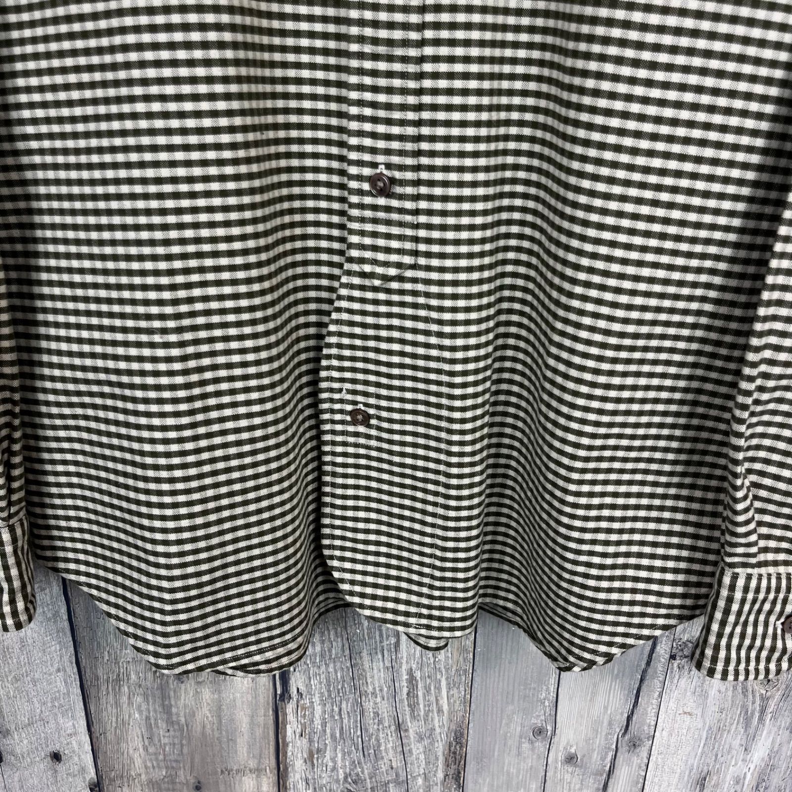 Nigel Cabourn ナイジェルケーボン 長袖 チェック オフィサーズ シャツ